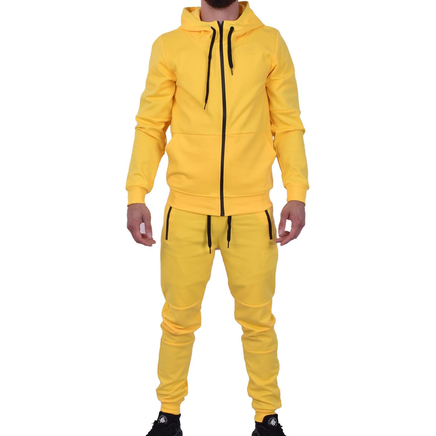 Men's Athletic Hoodie & Jogger Tracksuit Set