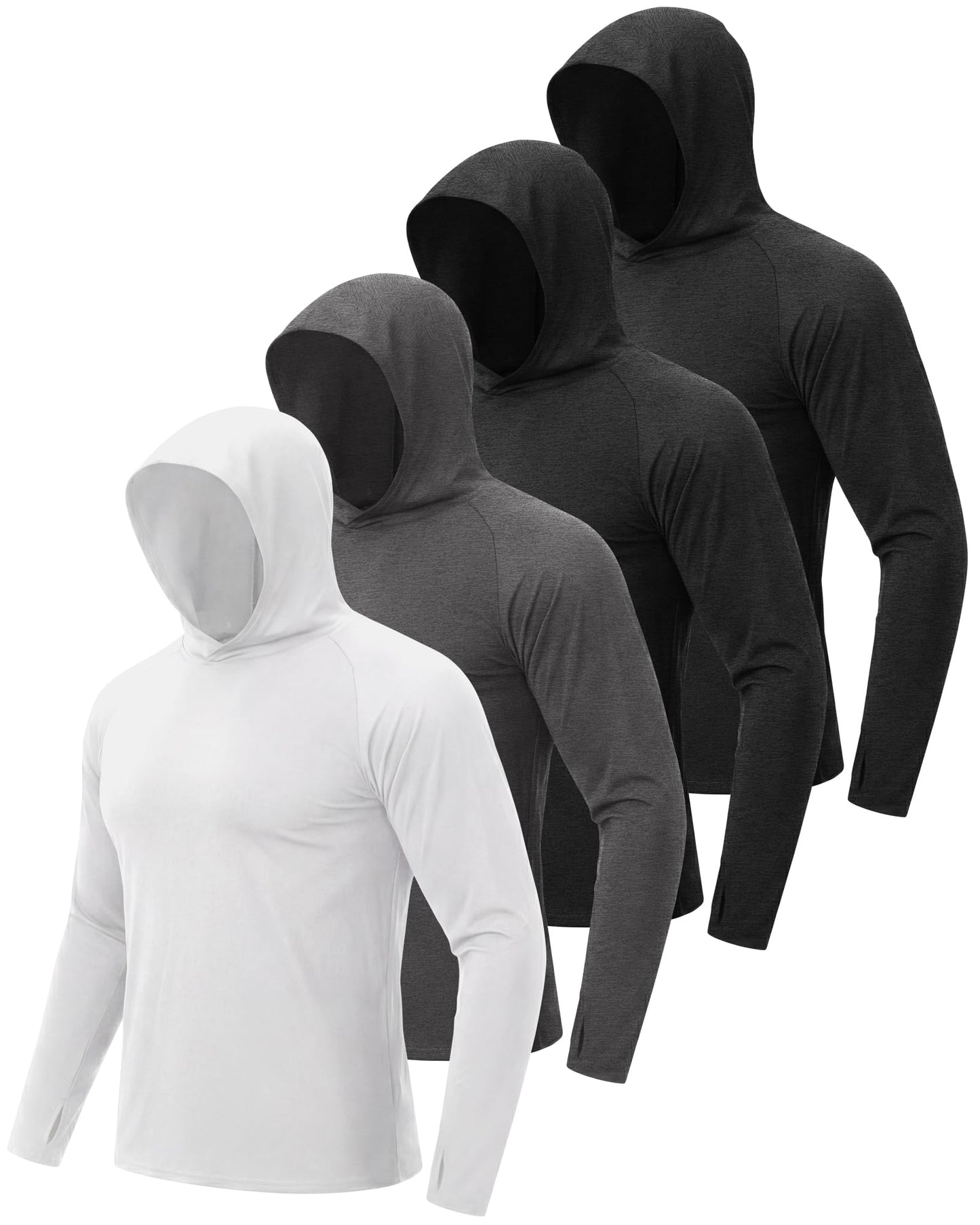 Men's UPF 50+ Sun Hoodie Long Sleeve Performance Top