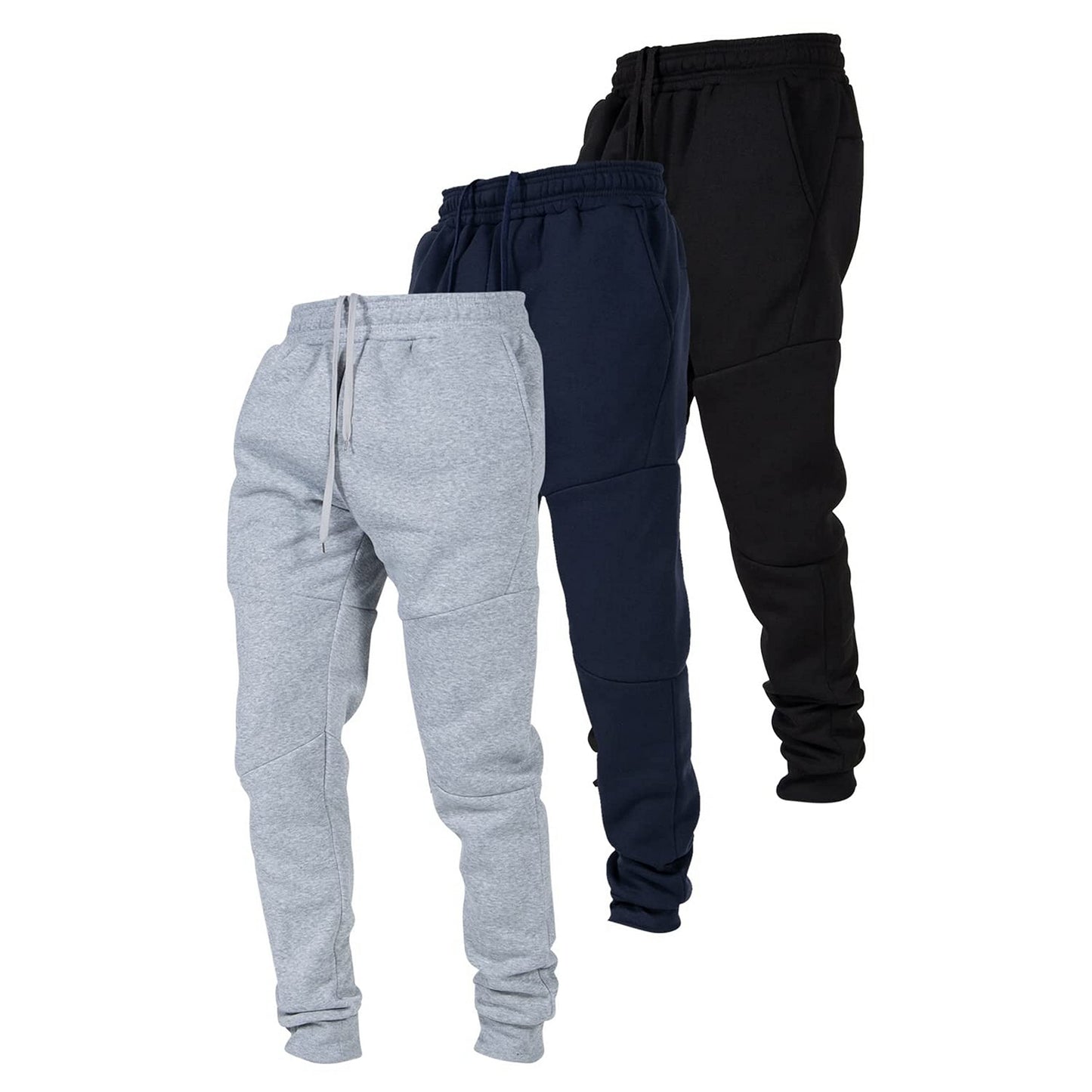 Men's Fleece Tech Joggers with Zipper Pockets