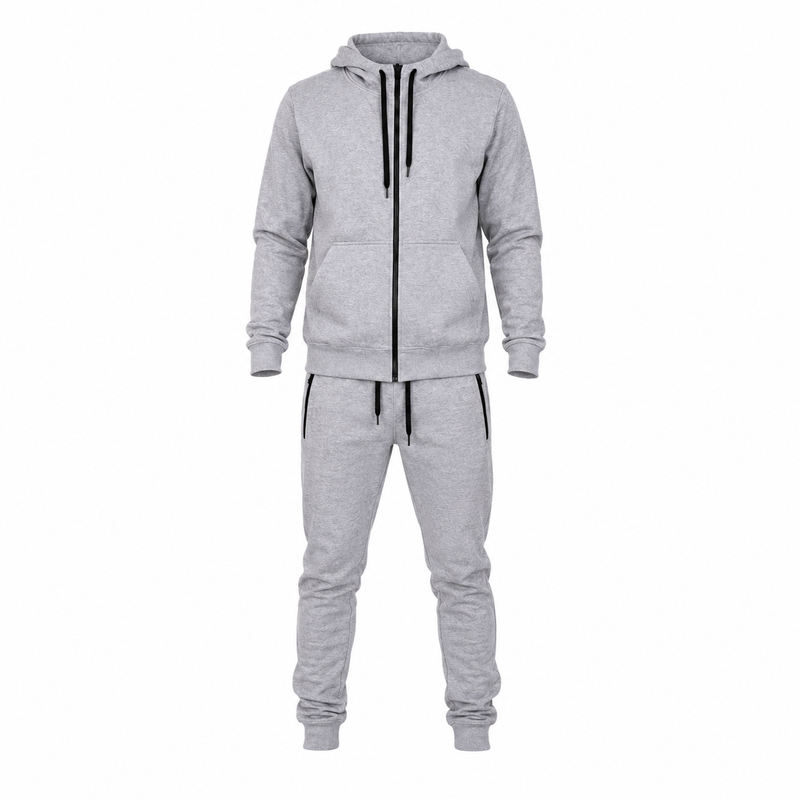 Men's Athletic Hoodie & Jogger Tracksuit Set