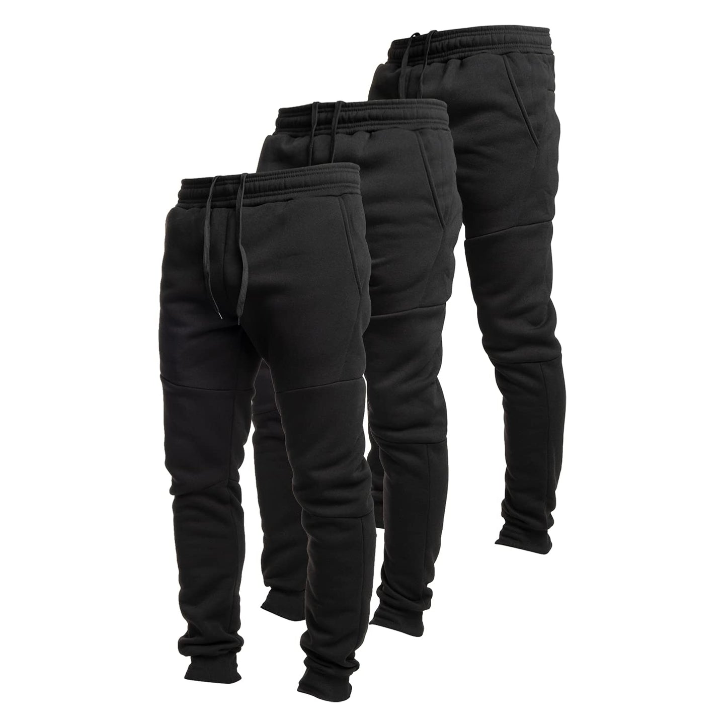 Men's Fleece Tech Joggers with Zipper Pockets