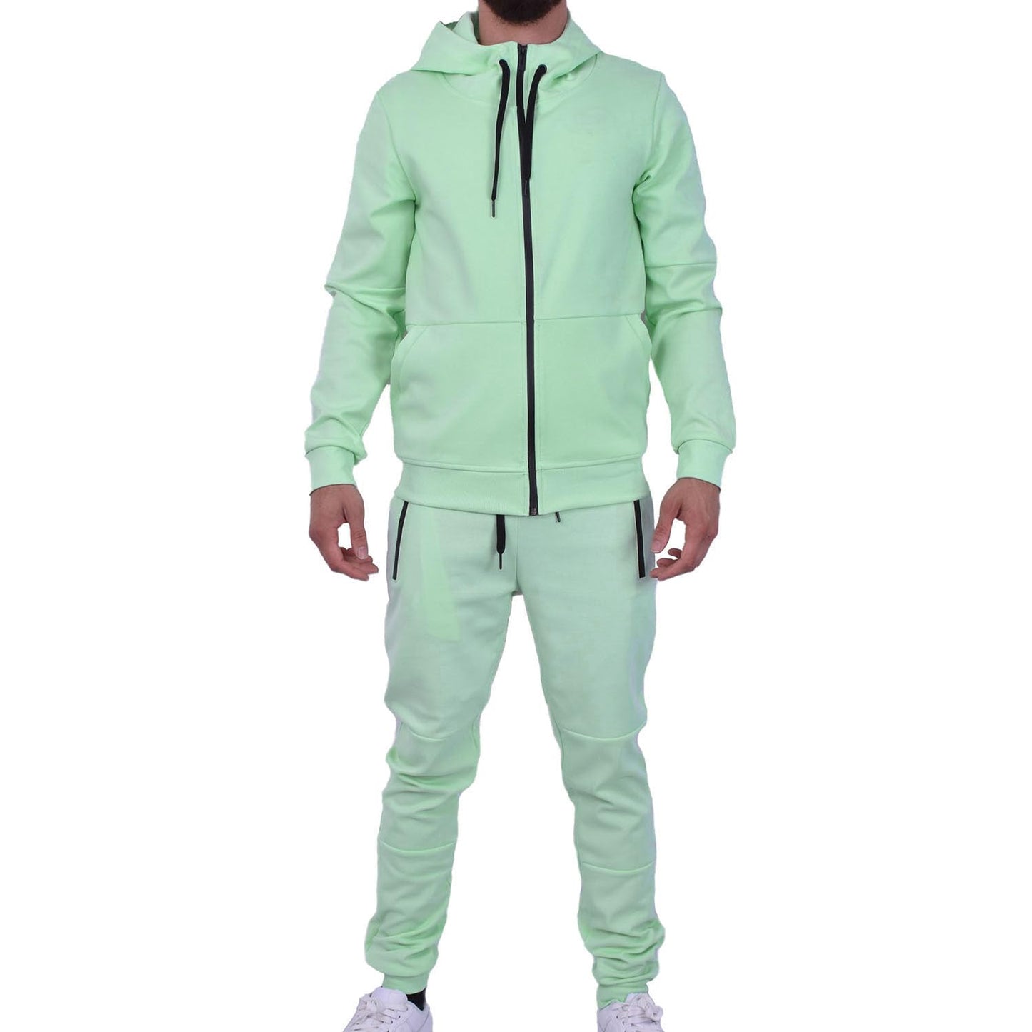 Men's Athletic Hoodie & Jogger Tracksuit Set
