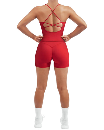 Women's Padded Workout Set with Control Leggings