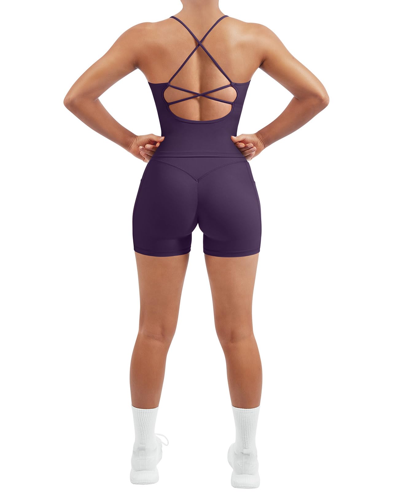 Women's Padded Workout Set with Control Leggings
