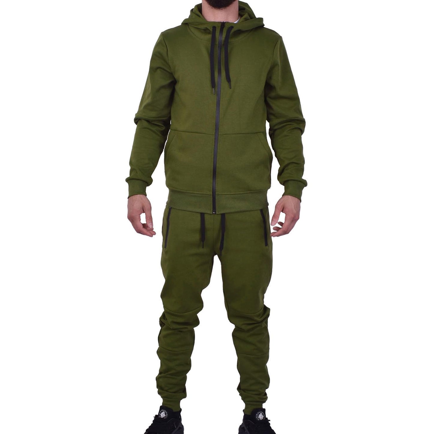 Men's Athletic Hoodie & Jogger Tracksuit Set