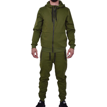Men's Athletic Hoodie & Jogger Tracksuit Set