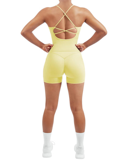 Women's Padded Workout Set with Control Leggings