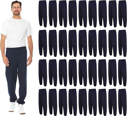 Men's Essential Jogger Sweatpants 36-Pack Bundle