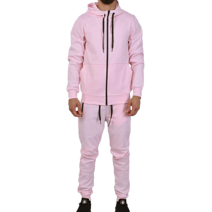 Men's Athletic Hoodie & Jogger Tracksuit Set