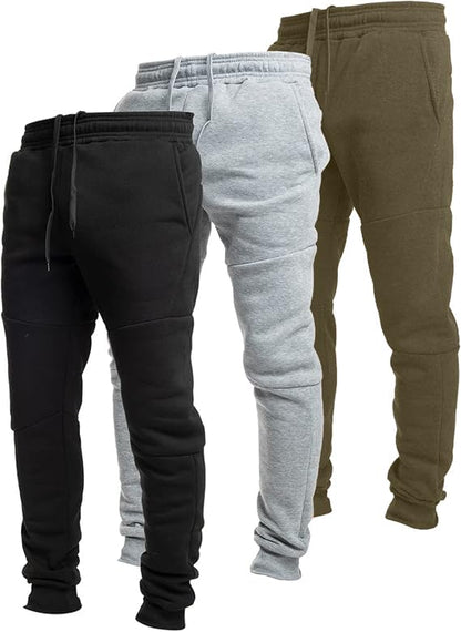 Men's Fleece Tech Joggers with Zipper Pockets