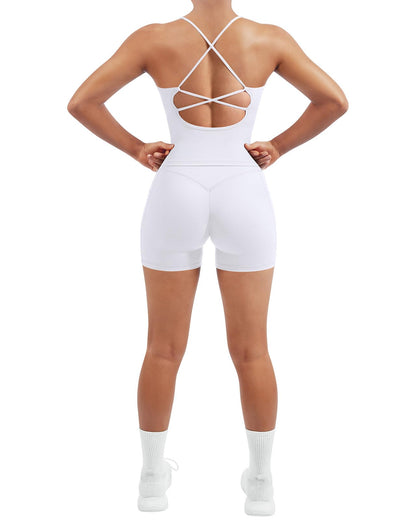 Women's Padded Workout Set with Control Leggings