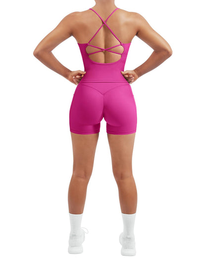 Women's Padded Workout Set with Control Leggings