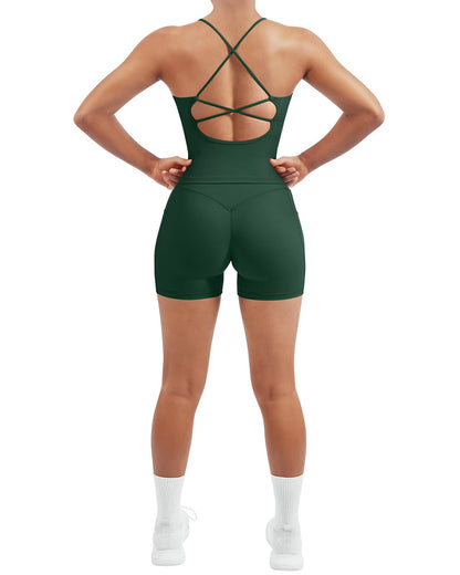 Women's Padded Workout Set with Control Leggings
