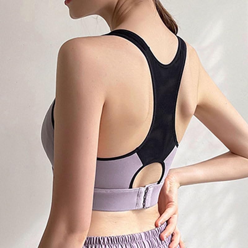 Women's Shockproof Push-Up Sports Bra Workout Top