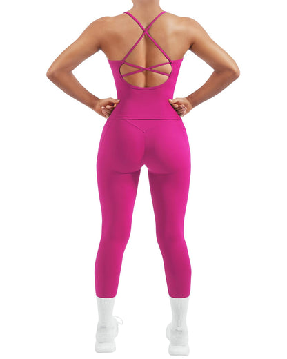 Women's Padded Workout Set with Control Leggings