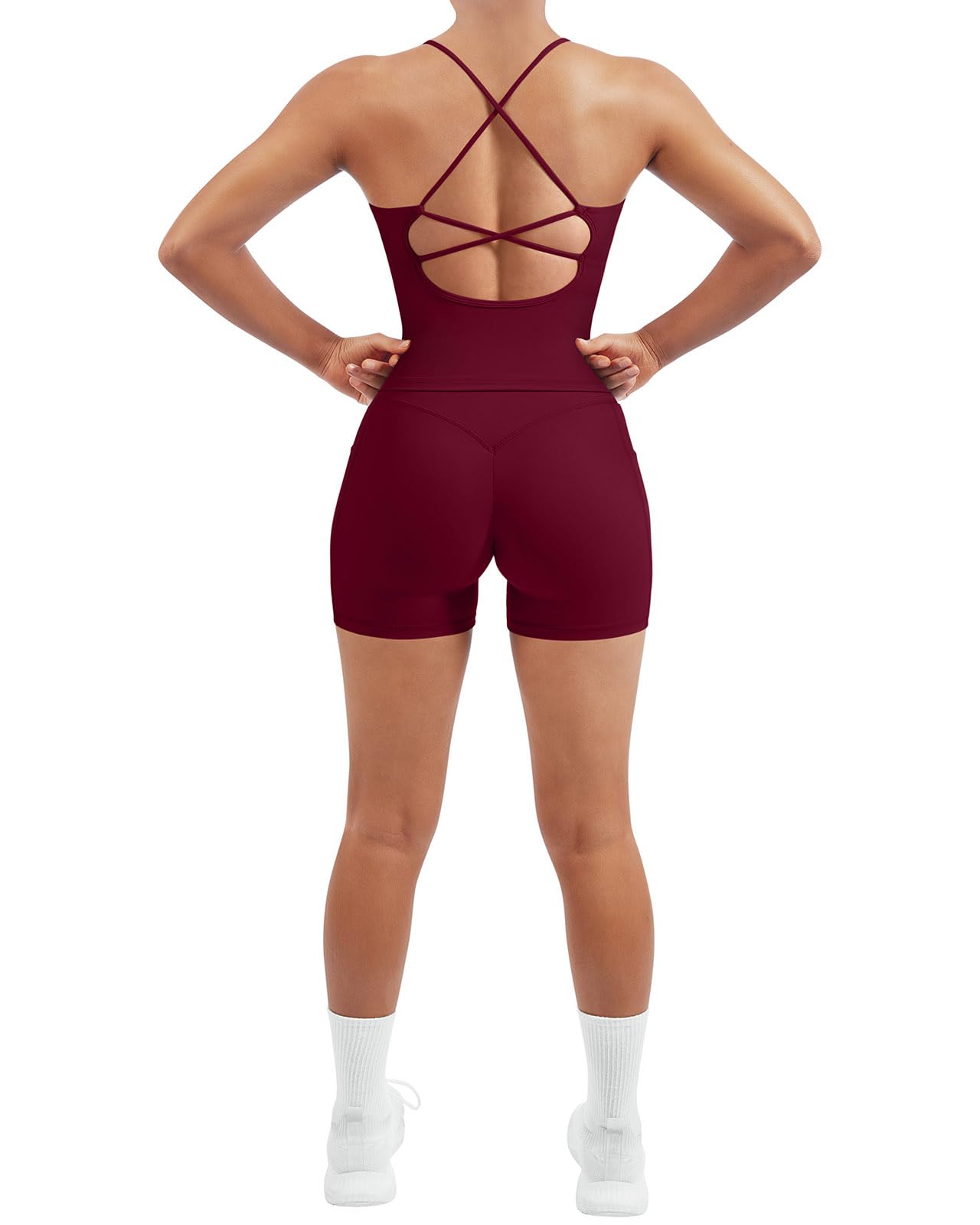 Women's Padded Workout Set with Control Leggings