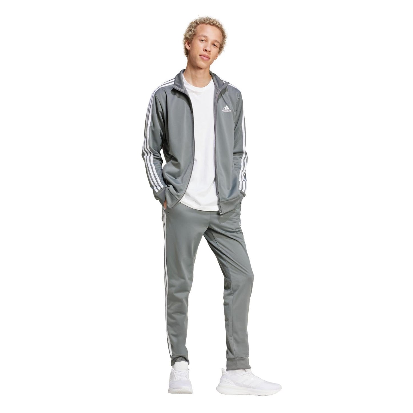 Men's Three-Stripe Tricot Track Suit Set