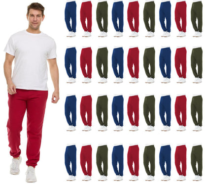 Men's Essential Jogger Sweatpants 36-Pack Bundle