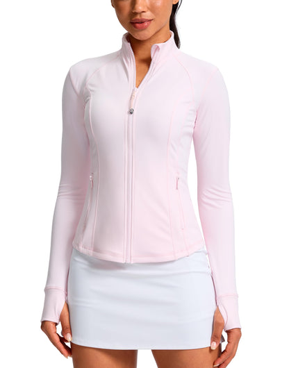 Women's Full-Zip Workout Jacket with Four Pockets
