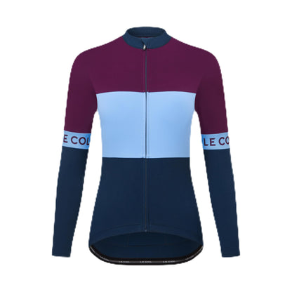 Women's Long Sleeve Cycling Jersey with Rear Pockets