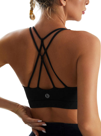 Women's Longline Criss-Cross Back Sports Bra