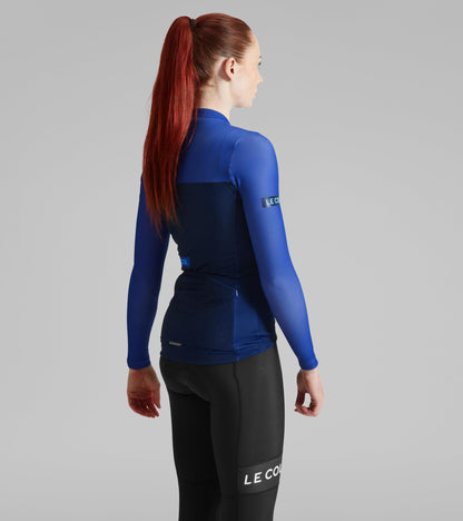 Women's Long Sleeve Cycling Jersey with Rear Pockets