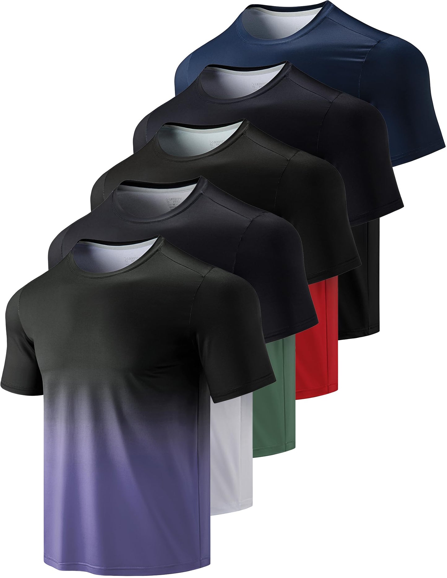 Men's Quick-Dry Athletic Training T-Shirts 5-Pack