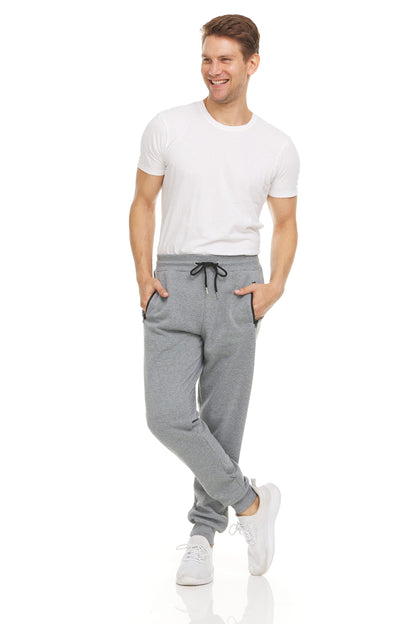 Men's Fleece Workout Jogger Sweatpants 3-Pack