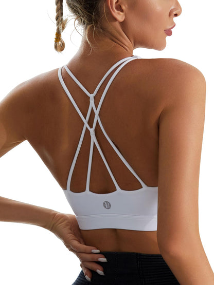 Women's Longline Criss-Cross Back Sports Bra