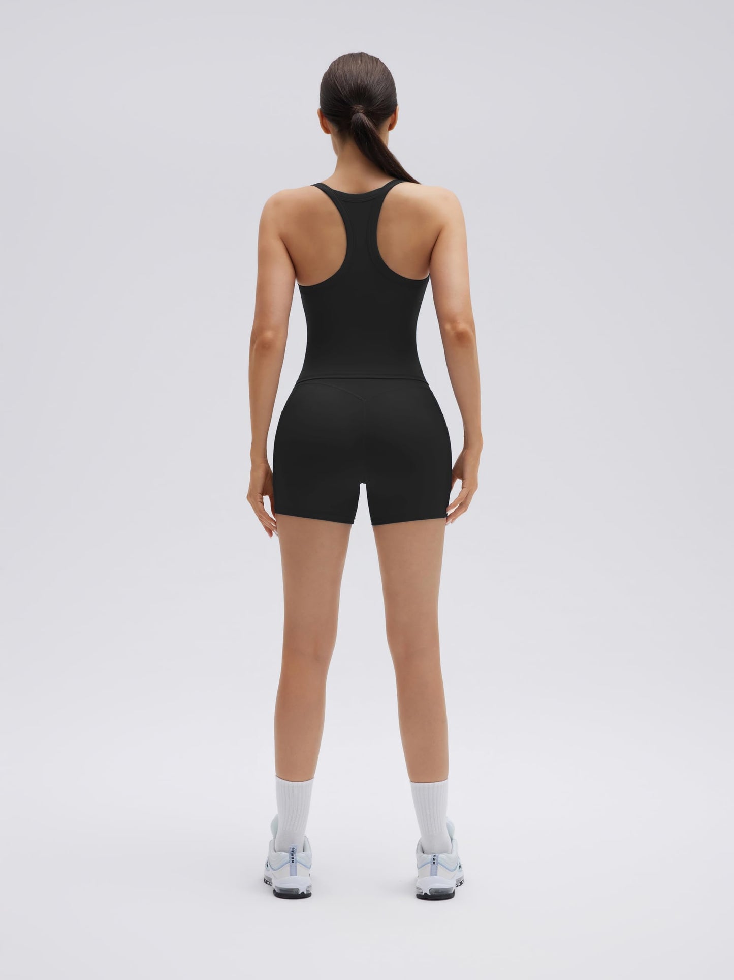 Women's Racerback Workout Set with Pocket Shorts