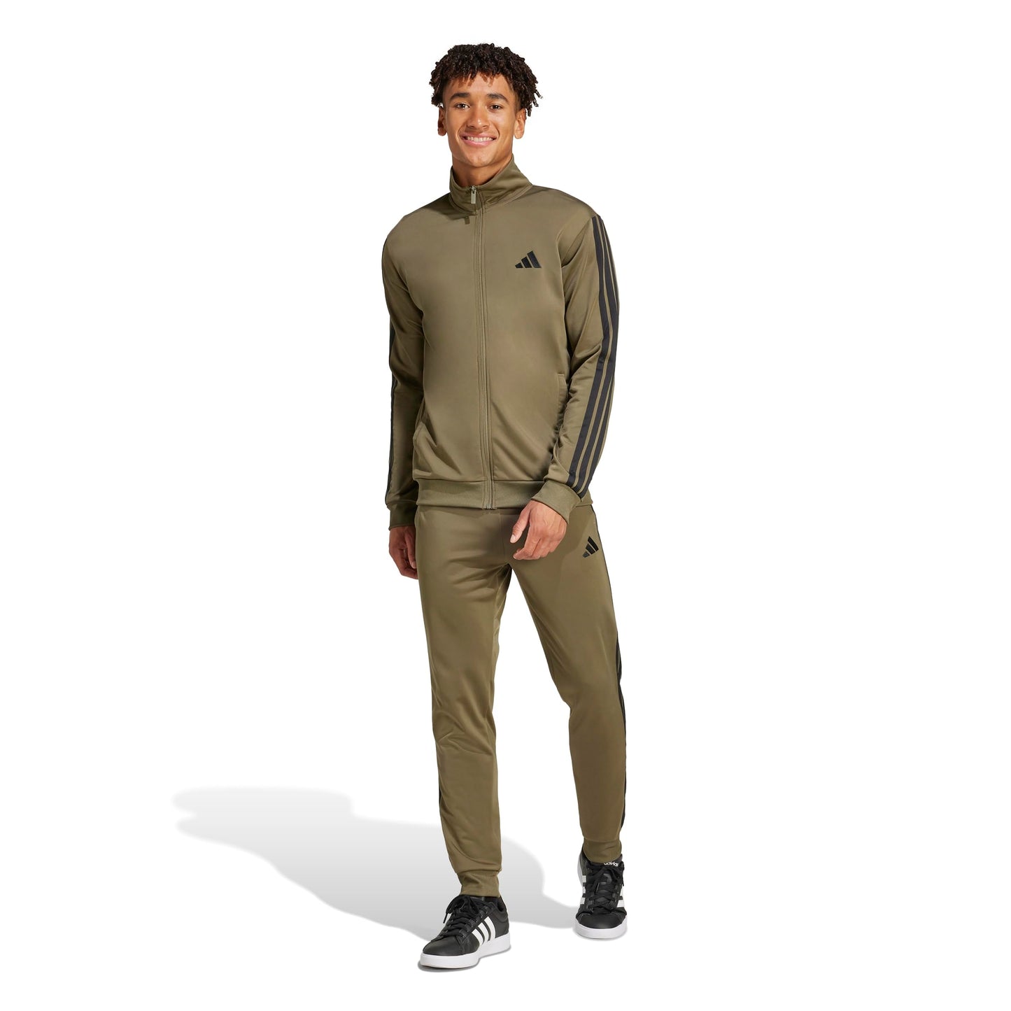 Men's Three-Stripe Tricot Track Suit Set