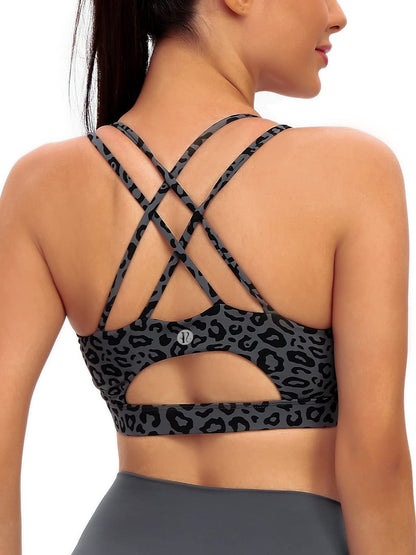 Women's Longline Criss-Cross Back Sports Bra