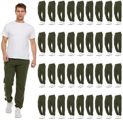 Men's Essential Jogger Sweatpants 36-Pack Bundle
