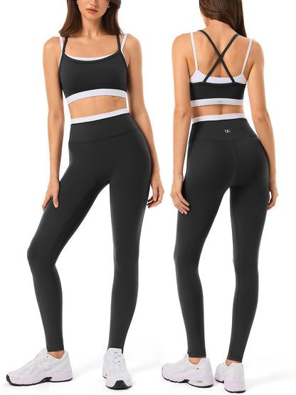 Women's Seamless Yoga Set with Padded Sports Bra
