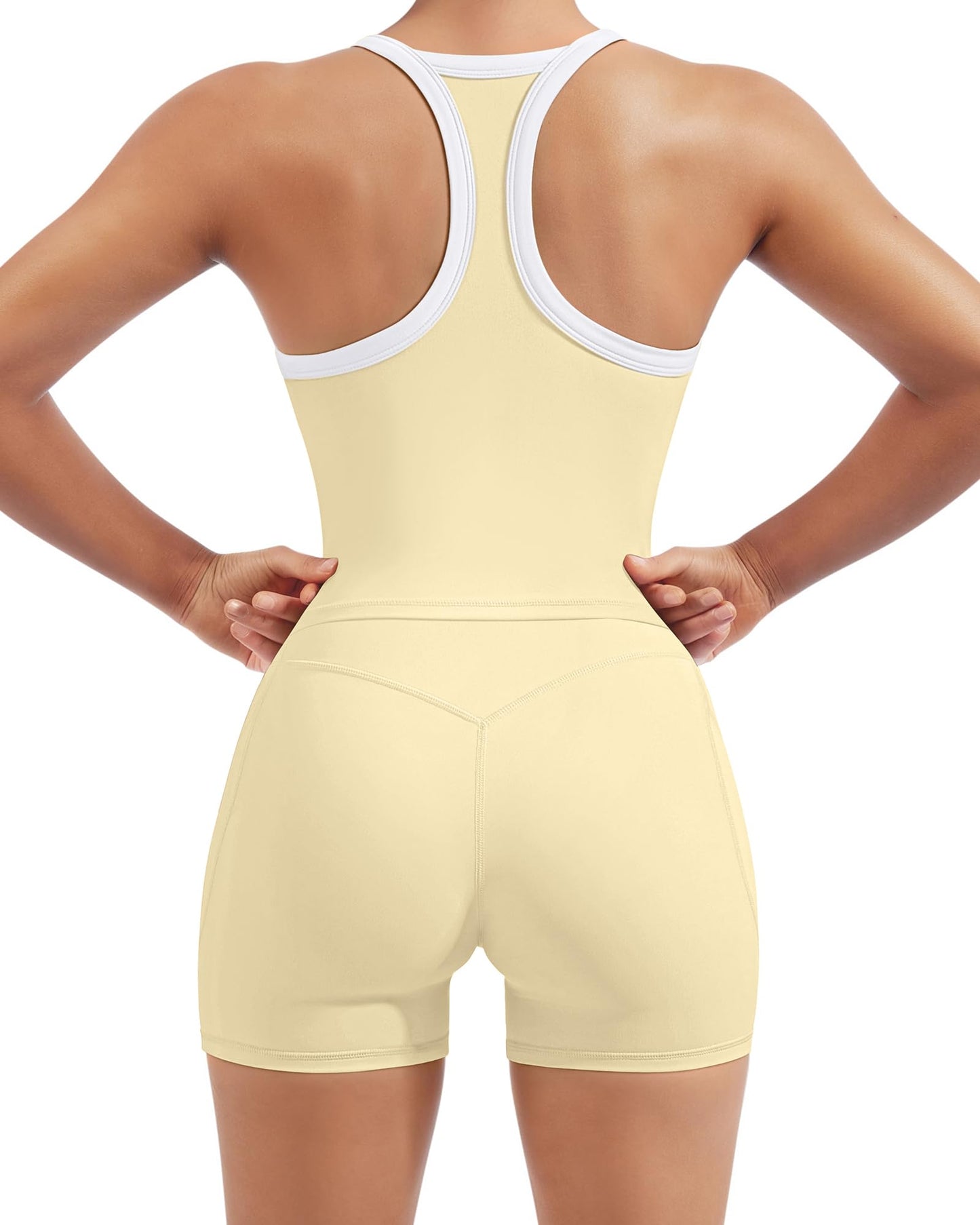 Women's Racerback Workout Set with Pocket Shorts