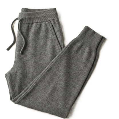 Men's 100% Cashmere Drawstring Lounge Joggers
