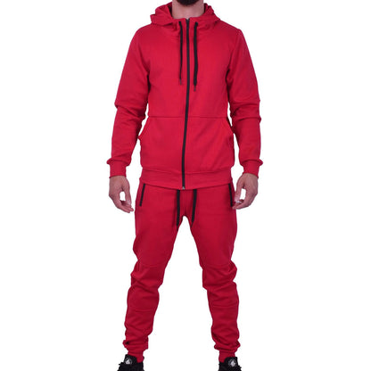 Men's Athletic Hoodie & Jogger Tracksuit Set