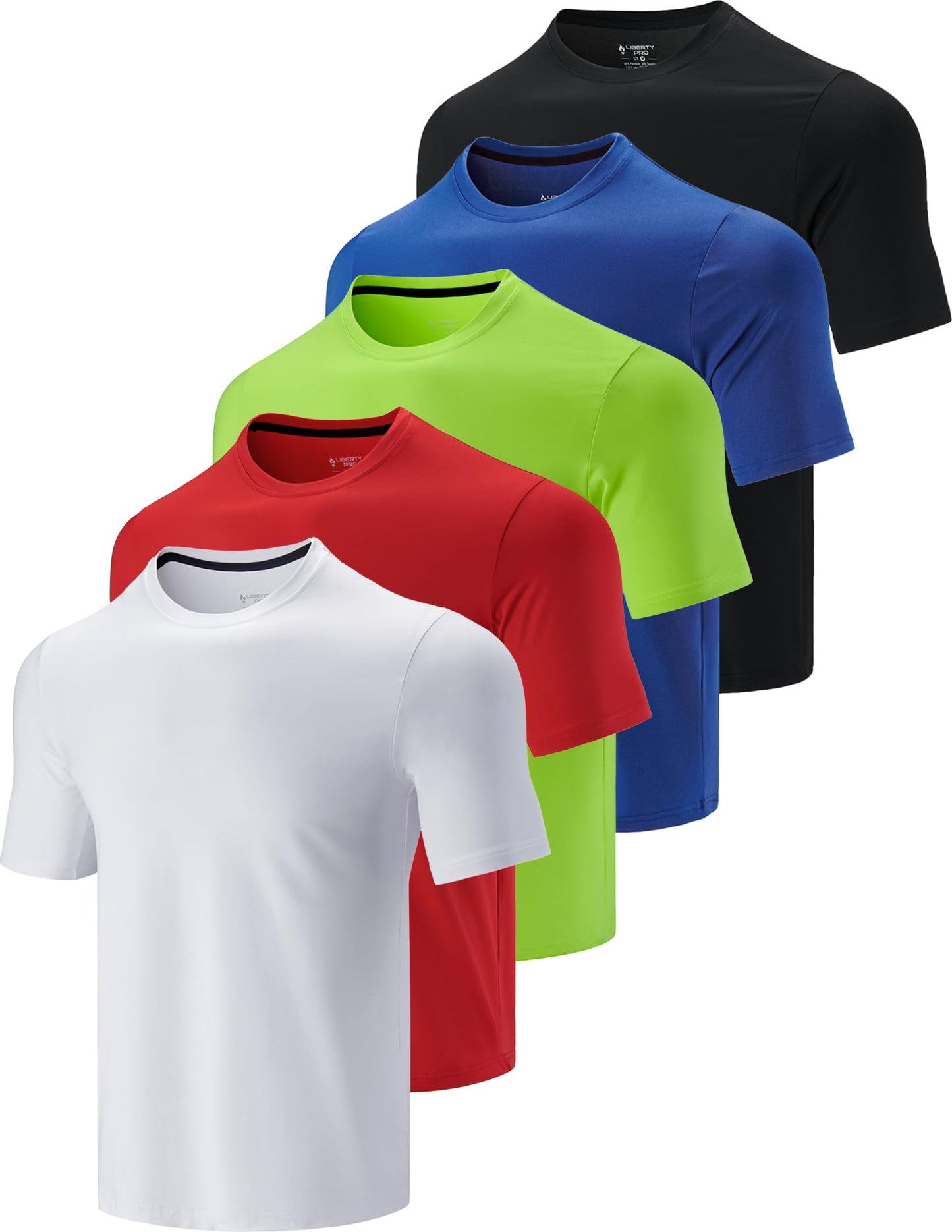 Men's Quick-Dry Athletic Training T-Shirts 5-Pack