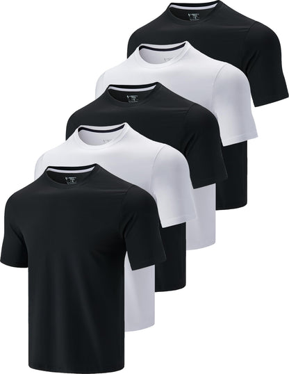 Men's Quick-Dry Athletic Training T-Shirts 5-Pack