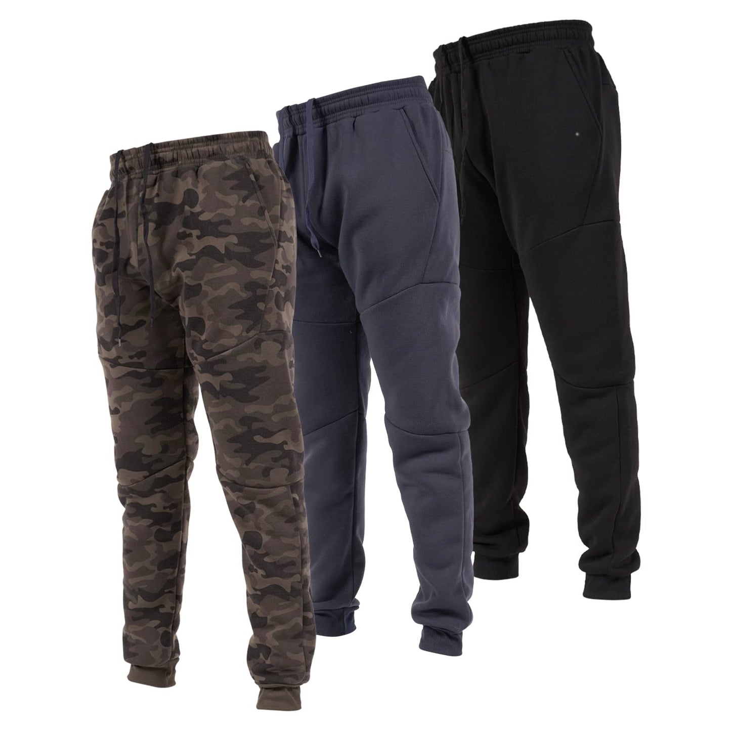Men's Fleece Tech Joggers with Zipper Pockets