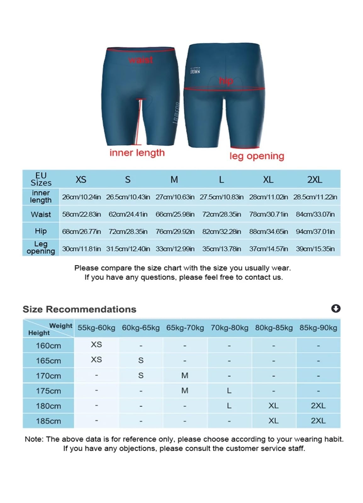 Men's Padded Cycling Shorts for Road & Mountain Rides