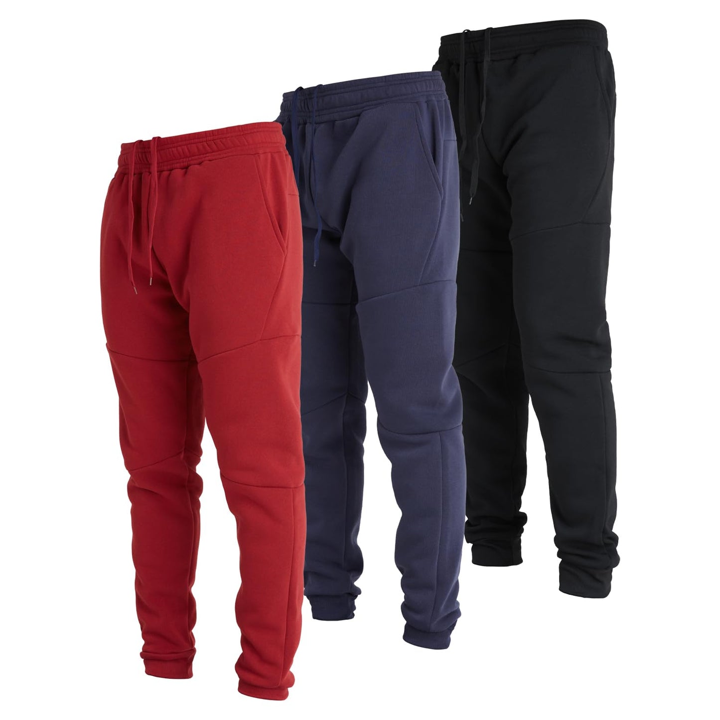 Men's Fleece Tech Joggers with Zipper Pockets