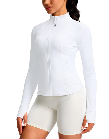 Women's Full-Zip Workout Jacket with Four Pockets
