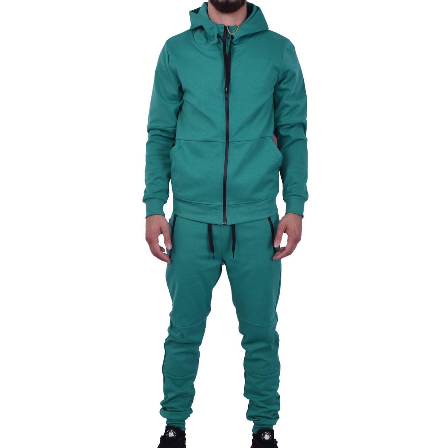 Men's Athletic Hoodie & Jogger Tracksuit Set