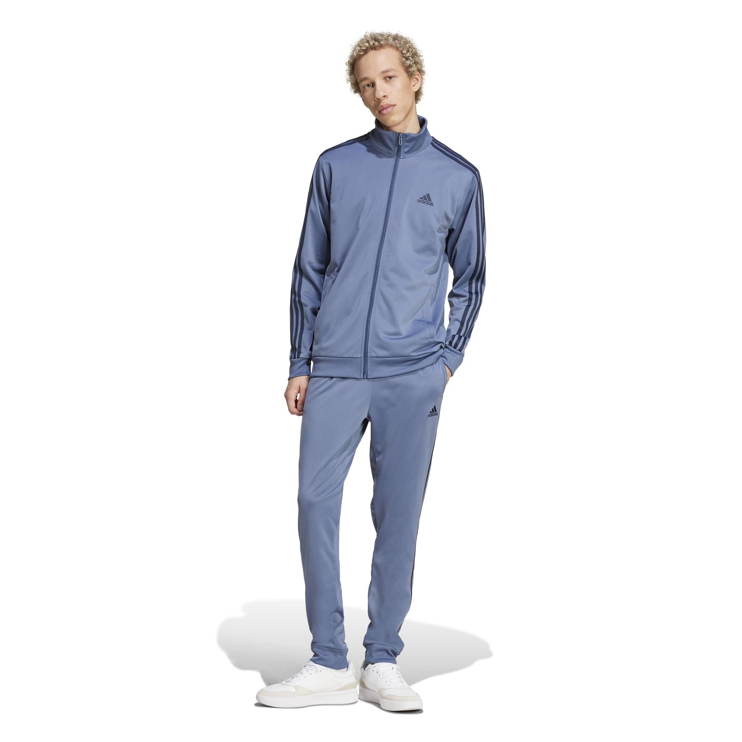 Men's Three-Stripe Tricot Track Suit Set