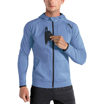 Men's Lightweight Running Jacket with Zip Pockets