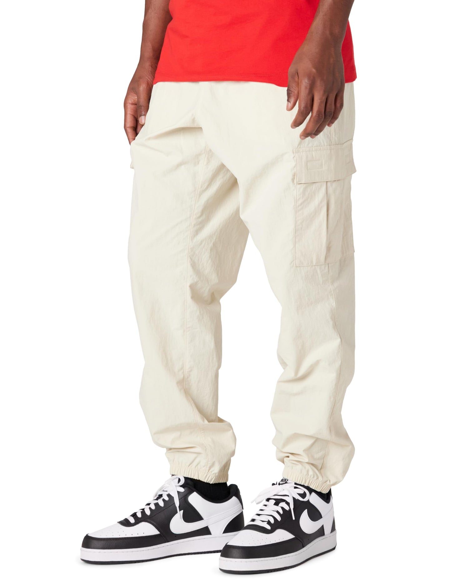 Men's Woven Cargo Pants with Utility Pockets