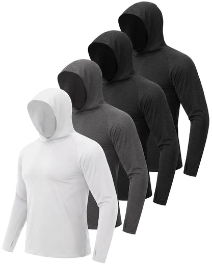 Men's UPF 50+ Sun Hoodie Long Sleeve Performance Top