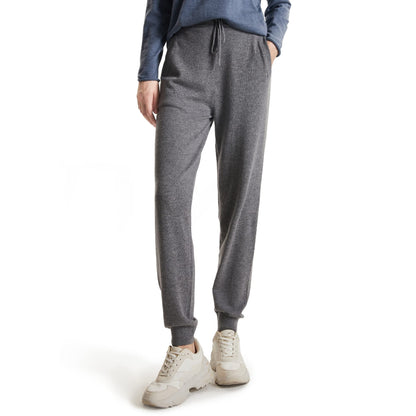 Women's High-Waisted Cashmere Jogger Sweatpants