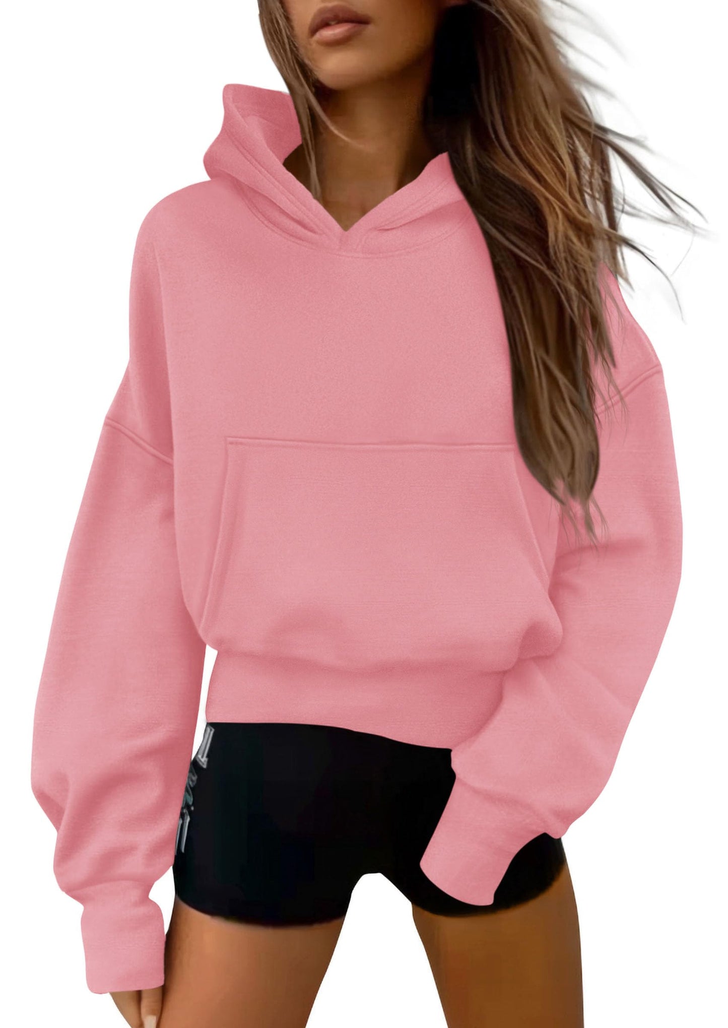 Women's Half-Zip Cropped Hooded Sweatshirt